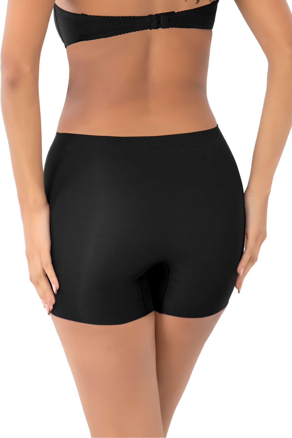 Dikişsiz Toparlayıcı Şekillendirici İz Yapmaz Lazer Kesim Anti Selülit Kadın Boxer Korse - Görsel 4