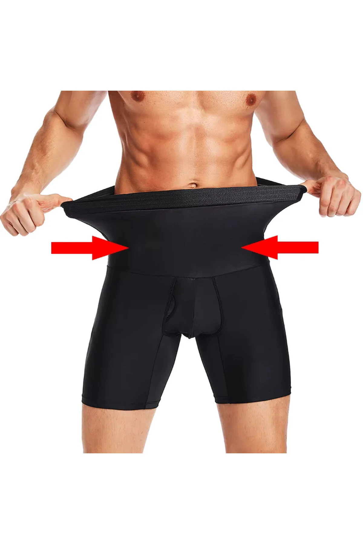 Erkek Göbek Bel Toparlayıcı Şekillendirici Sıkılaştırıcı Düzleştirici Boxer Korse Külot - Görsel 2
